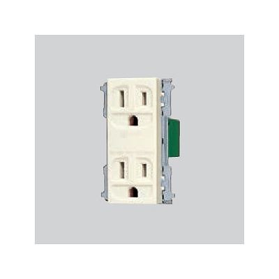 パナソニック フルカラー 埋込接地ダブルコンセント ワンタッチプレート 15A 125V WN15123