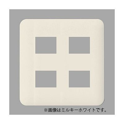 パナソニック フルカラー モダンプレート 4コ用 ダークベージュ WN6004Y