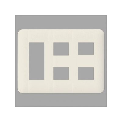 Rakuten - パナソニック フルカラー モダンプレート 7コ（3コ＋2コ＋2コ）用 ミルキーホワイト WN6087W