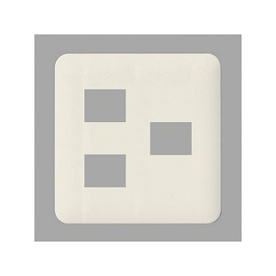 パナソニック フルカラー 腰高ワンタッチモダンプレート 3コ（2コ＋1コ）用 ミルキーホワイト WN6273WK