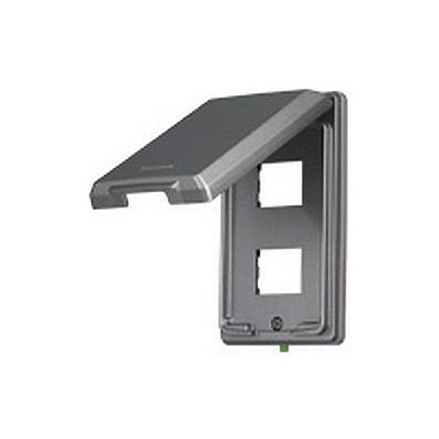 フルカラー 金属防滴プレート 2コ用 取付枠付 WN7802K