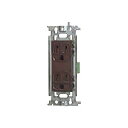 パナソニック フルカラー 埋込接地ダブルコンセント 接地リード線付 チョコ 15A 125V WN1518A