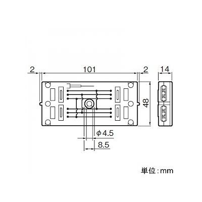 パナソニック ジョイントボックス 3心 3分岐 薄形 20A 300V WJ8383G [2]