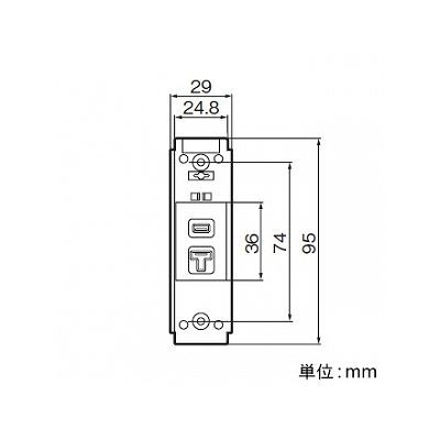 パナソニック ケースウェイはめ込み 15A・20A兼用コンセント 20A 125V WK7821 [2]