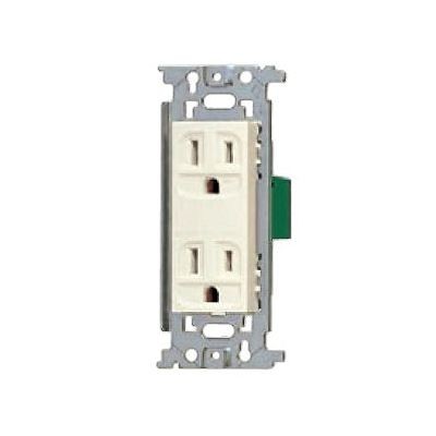 パナソニック フルカラー 埋込接地ダブルコンセント 取付枠付 15A 125V ホワイト WN1512SWK