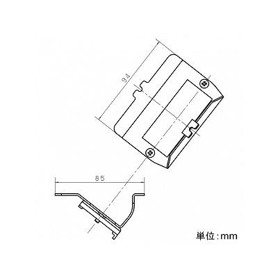 パナソニック フロアコン用器具ブロック ブランク2コ口 絶縁ワンタッチ取付枠付 DUB1202 2
