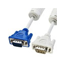 スリム同軸ディスプレイケーブル アナログRGB(VGA)用 フェライトコア付 5m KC−VM5K(2)