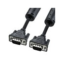 ナイロンメッシュディスプレイケーブル アナログRGB フェライトコア付 2m ブラック KC−NMV20K(2)