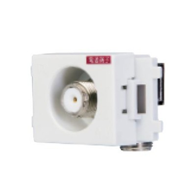 小型壁面端子　電源挿入型入力−TV間電通タイプ　4K・8K放送対応　LKE7P