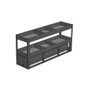 ジェフコム バンキャビネット 幅330×奥1298×高600mm SCT−S04 仕切り 車内整理