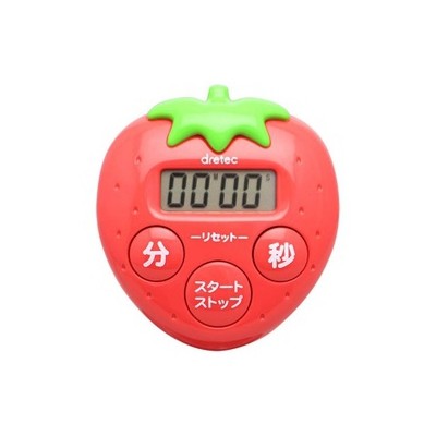 いちごタイマー キッチンタイマー デジタルタイマー かわいい おしゃれ カウントアップ機能 T−564RD