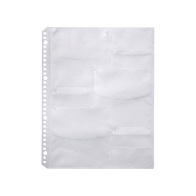 サンワサプライ ブルーレイディスク対応A4リフィルシート 30穴タイプ 1シート6枚収納 ホワイト 5シート..