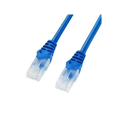 ツメ折れ防止CAT5eLANケーブル　2m　ブルー　LA−Y5TS−02BL
