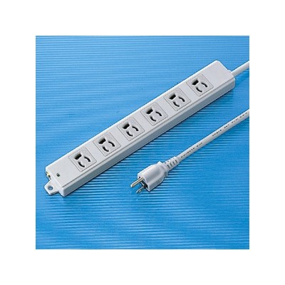 工事物件タップ　3P・6個口・5m　抜け止めタイプ　マグネット付　エココード（エコケーブル）採用　TAP−KE6−5