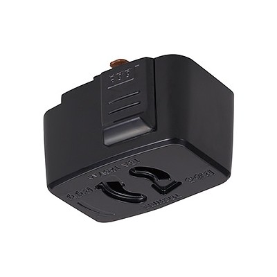 東芝 ライティングレール用抜止コンセント Ⅵ形 黒 NDR6012K TOSHIBA