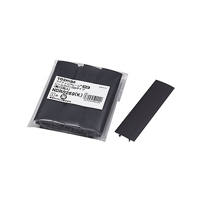 東芝 ライティングレールカバー　＆＃8549；形　長さ10cm　黒　10枚入　NDR0269K TOSHIBA