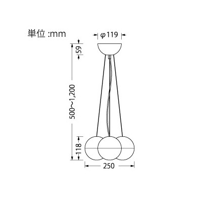 山田照明 LEDランプ交換型ペンダントライト 非調光 白熱180W相当 電球色 GX53口金 ...