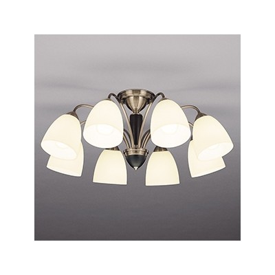 LEDランプ交換型シャンデリア 〜14畳用 非調光 LED電球7.8W×8 電球色 E26口金 ランプ付 CD−4301−L 山田照明 ...