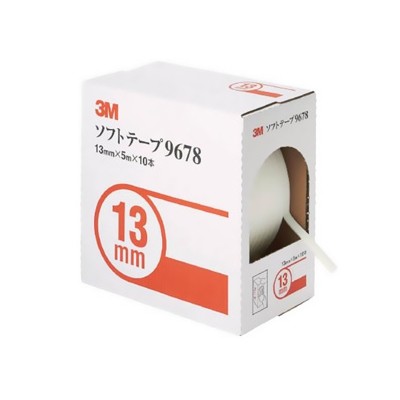 ソフトテープ 13mm×5m 白 10本入 9678 3M スリーエム