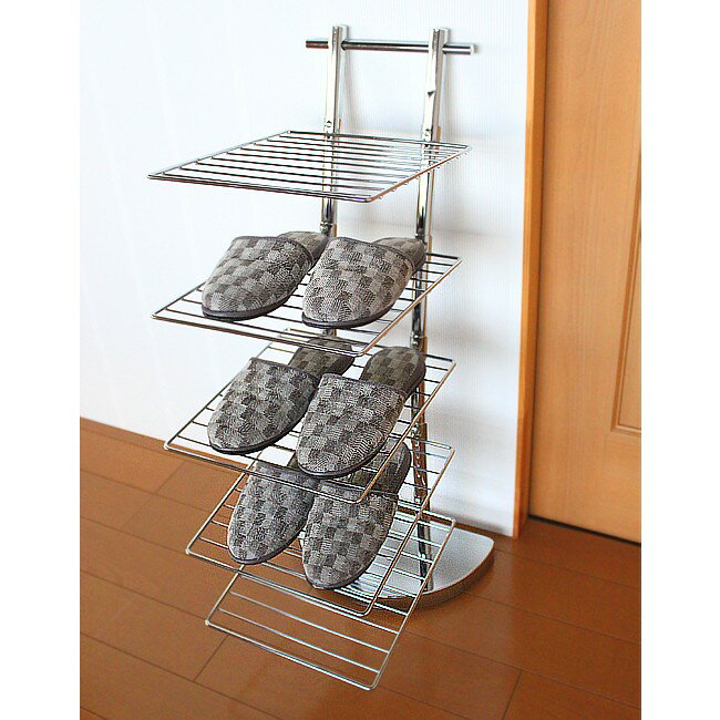 スリッパラック トレー型 収納家具 スリム おしゃれ スリッパスタンド スリッパ置き エントランス 玄関収納 2