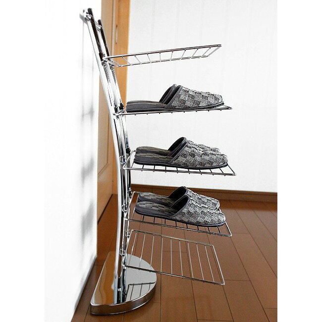 スリッパラック トレー型 収納家具 スリム おしゃれ スリッパスタンド スリッパ置き エントランス 玄関収納 3