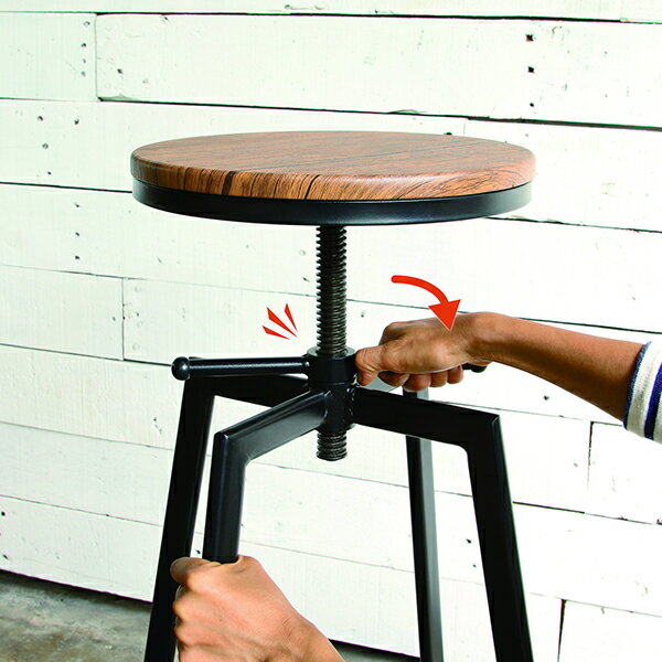 送料無料 ハイスツール カウンターチェアー バーチェアー ハイチェアー 椅子 いす イス 回転 キッチン 西海岸 インダストリアル ブルックリン 男前インテリア おしゃれ [3]