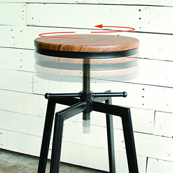 送料無料 ハイスツール カウンターチェアー バーチェアー ハイチェアー 椅子 いす イス 回転 キッチン 西海岸 インダストリアル ブルックリン 男前インテリア おしゃれ [2]