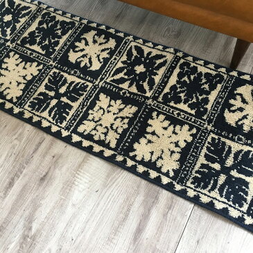日本製 キッチンマット 45×65cm ハワイアン 吸水 速乾 抗菌 防臭機能付き 国産 滑り止め付き アクリル バスマット 玄関マット オールシーズン おしゃれ かわいい 北欧 西海岸 ブルー ブラウン