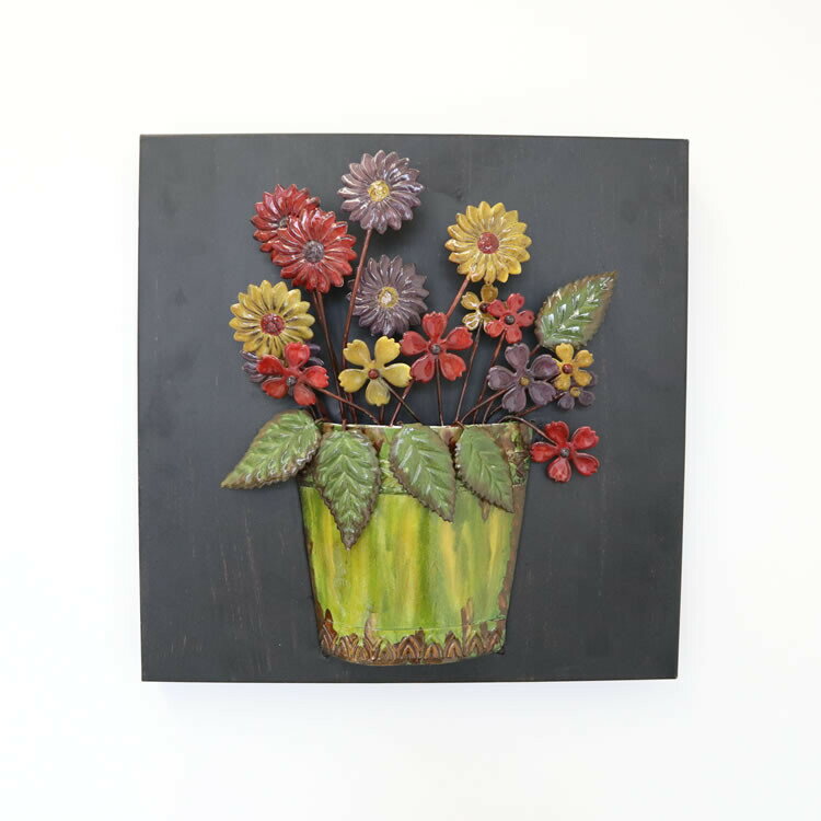 送料無料 アンティーク調 ウォールアート グリーン 壁掛け 壁飾り アイアン アートパネル ウォールデコ 壁面 ディスプレイ おしゃれ アンティーク モダン レトロ