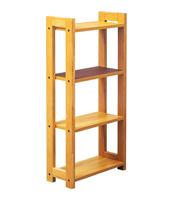 サイドシェルフ サイドラック オープンラック 幅55 バーガンディ リノリウム天板 デスクサイド デ ...