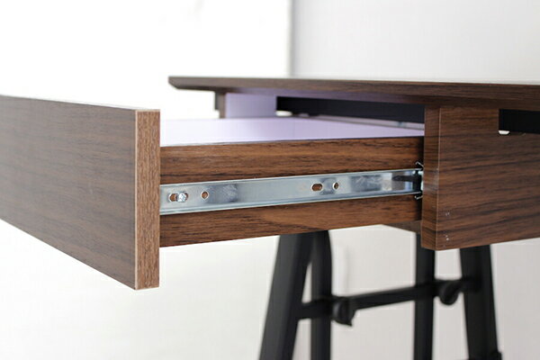 デイデスク ブラウン コンパクト パソコンデスク オフィスデス 事務机 PCデスク 学習机 学習デスク ワークデスク 学習机 勉強机 木製 つくえ 引き出し 収納 北欧 モダン おしゃれ [2]