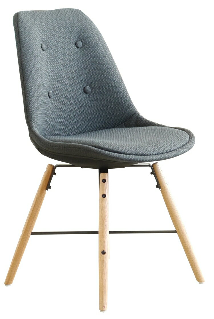 ルス チェア BK ダイニングチェア 食卓チェア おしゃれ ファブリック いす 椅子 北欧