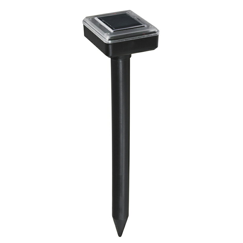 ソーラー式モグラ撃退器2本組 モグラ退治 モグラ対策 音波振動 小動物対策 害獣対策