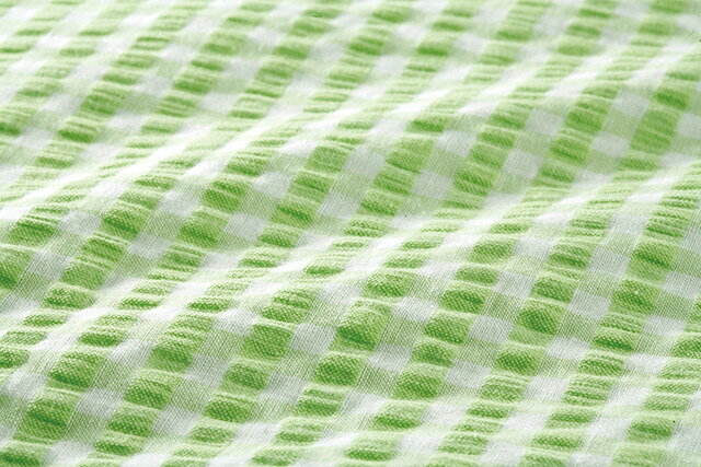先染め綿サッカーボックスシーツ ダブル 同色2枚セット ピンク ブルー グリーン ベージュ ラベンダー ミント マットレスカバー ベッドシーツ 立体感 快適 肌触り 手触り 通気性 寝汗 サラサラ [3]