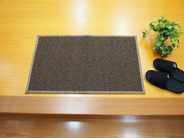 送料無料 玄関マット 接触冷感 ひんやり 竹マット アジアンテイスト 約45×180cm 滑りにくい加工 ウレタン入り カナパ2 ブラウン 抗菌 消臭 夏 夏用 おしゃれ ナチュラル 高級感 室内 屋内 ラグ 玄関