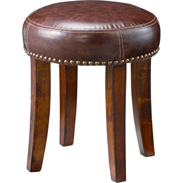 スツール 腰掛け 天然木 木製 レザー スツール イス 椅子 チェアー オットマン 玄関 キッチン 台所 リビング コンパクト レトロ モダン 北欧 ブルックリン 西海岸 男前 インテリア おしゃれ シンプル アンティーク 姫系 カントリー かわいい 高級感 ブラウン