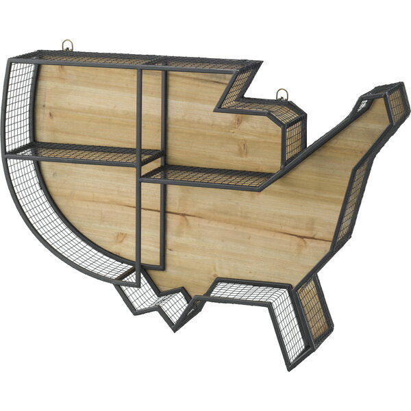 ウォールラック ウォールシェルフ スチール 壁掛け 壁面収納 飾り棚 壁面ラック 収納棚 ディスプレイラック 飾り棚 アンティーク レトロ モダン 北欧 ブルッ...