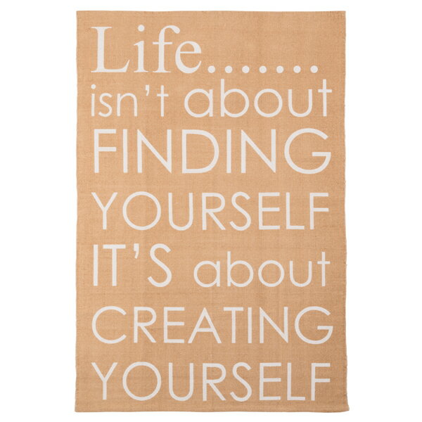 ラグマット 130x190cm フロアマット 柄 コットン 綿 滑り止め加工 すべり止め付き ラグ マット デザインラグ カーペット じゅうたん 絨毯 センターラグ リビングラグ シンプル おしゃれ 北欧 高級感 ベージュ