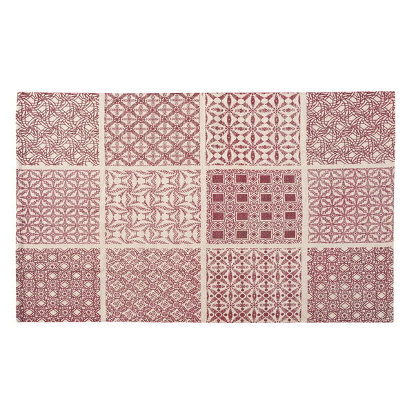 7.5帖用（261 cm×440 cm） - ラグ マット 90x130cm 柄 コットン 綿 ラグマット フロアマット デザイン ラグ カーペット じゅうたん 絨毯 リビングラグ センターラグ シンプル おしゃれ 北欧 高級感 レッド
