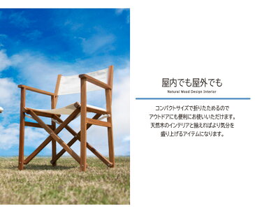 完成品 パティオディレクターチェア 折りたたみチェアー 木製 フォールディング ガーデンチェア おりたたみ いす イス 椅子 BBQ 運動会 アウトドア キャンプ ガーデン カフェ オープンテラス バルコニー テラス 庭 ベランダ シンプル ブルー