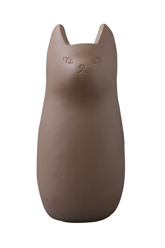 傘立て ブラウン 陶器 ねこ かわいい おしゃれ キャット 傘置き 傘入れ 猫 インテ...