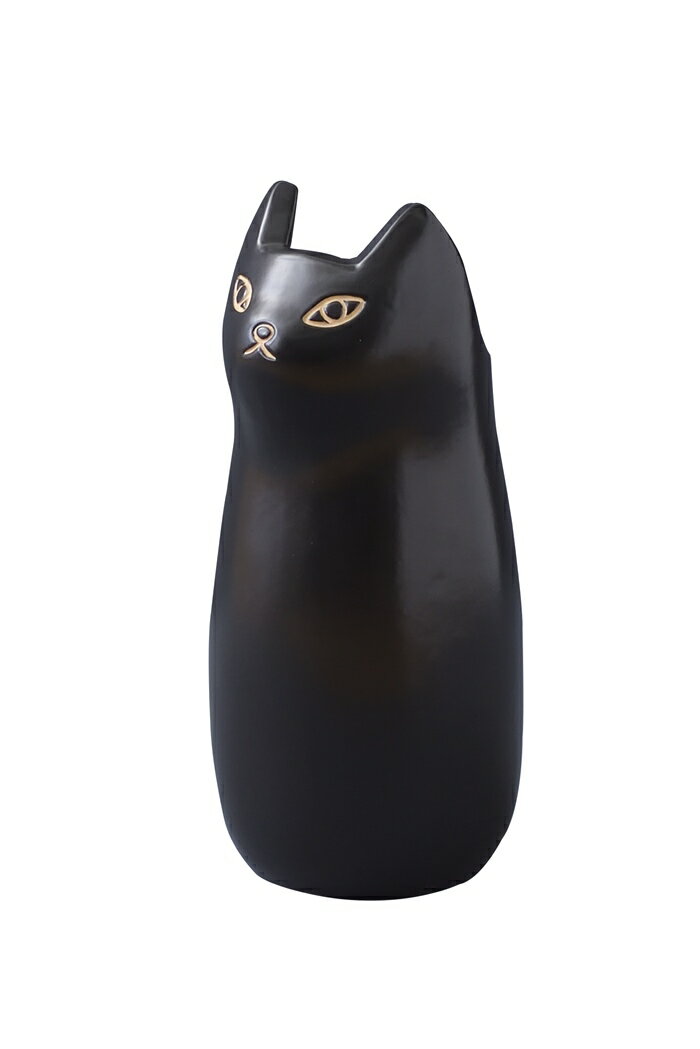 傘立て ブラック 陶器 ねこ かわいい おしゃれ キャット 傘置き 傘入れ 猫 インテリア アクセント アン..