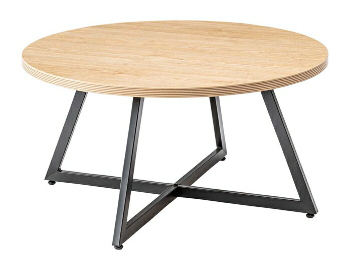 ラウンドテーブル L ナチュラル センターテーブル ローテーブル 75cm おしゃれ ソファーテーブル リビング 寝室 シンプル カフェ 北欧 ミッドセンチュリー モダン スタイリッシュ 高級感 丸 円型