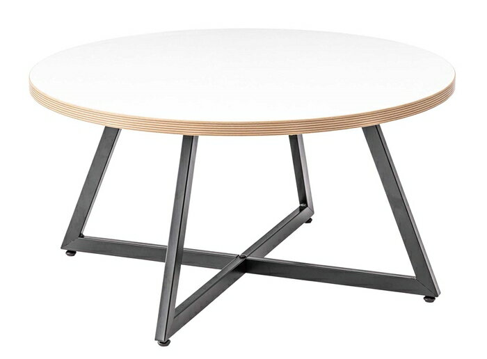 ラウンドテーブル L ホワイト センターテーブル ローテーブル 75cm おしゃれ ソファーテーブル リビング 寝室 シンプル カフェ 北欧 ミッドセンチュリー モダン スタイリッシュ 高級感 丸 円型