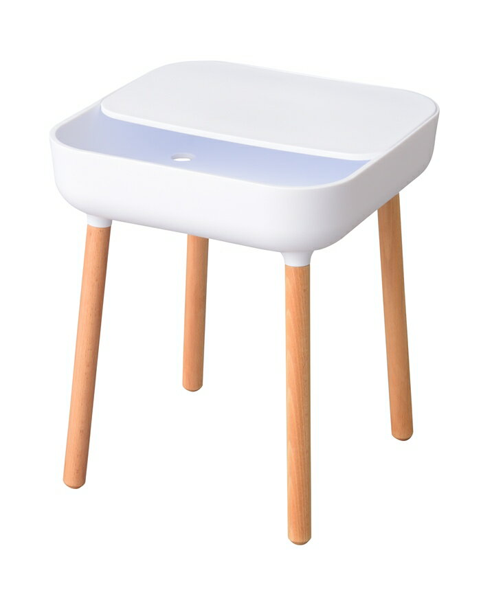 サイドテーブル ホワイト 収納付き かわいい ナイトテーブル ミニテーブル 木製 コード穴 ソファーテーブル 天然木 コンパクト スリム おしゃれ シンプル