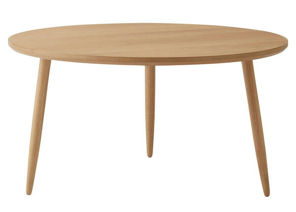 ラウンドテーブル L 木製 天然木 サイドテーブル リビングテーブル カフェテーブル おしゃれ 木目 コンパクト 作業台 ナチュラル [2]