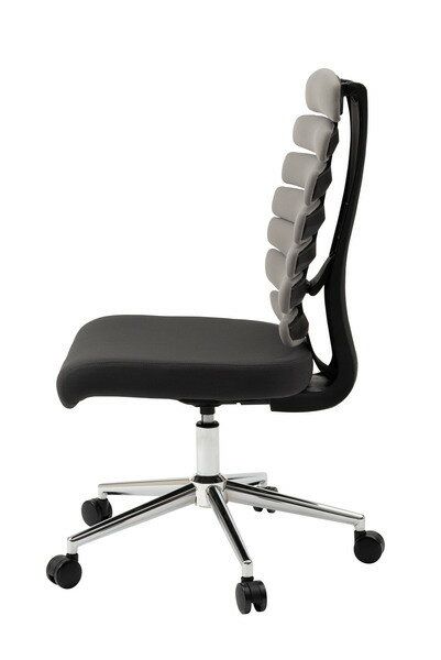 オフィスチェア グレー シンプル スタイリッシュ 在宅勤務 勉強用 学習用 ゲーム用 おしゃれ パソコンチェア PCチェア 椅子 イス ワークチェア [2]