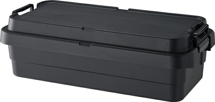 楽天コミットアンド楽天市場店トランクカーゴS蓋 40L LOW TYPE ブラック コンテナボックス トランクボックス キッチン収納 収納用品 収納家具 収納ケース プラスチック アウトドア 車載 積み重ね 押し入れ収納 クローゼット