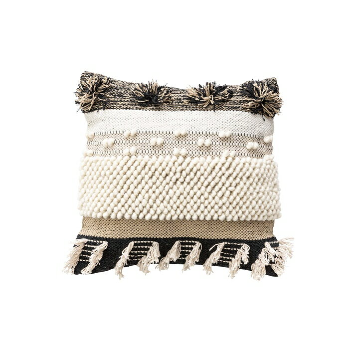 クッション おしゃれ 45×45cm ソファー フロアークッション 背もたれ コットン インド