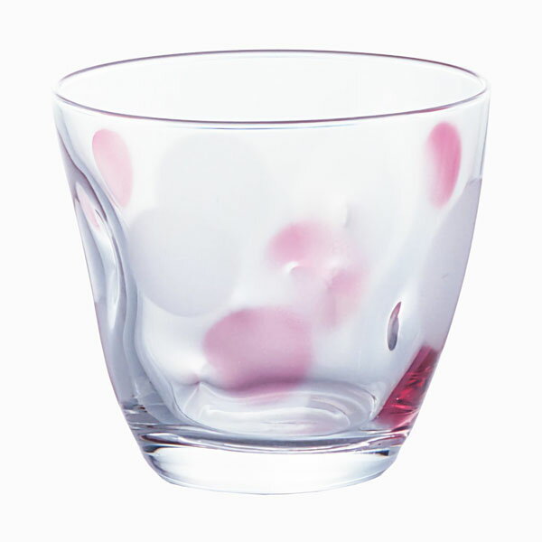 送料無料 フリーカップ 水玉ぐらす ピンク 【× 3個】